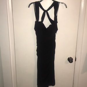 BNWT laundry ruched little black dress!